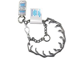 Herm. Sprenger Ultra-Plus Prong Dog Training Collar with Latch, Chrome, 3.0 mm x 18" Neck Size; 22" Chain Length