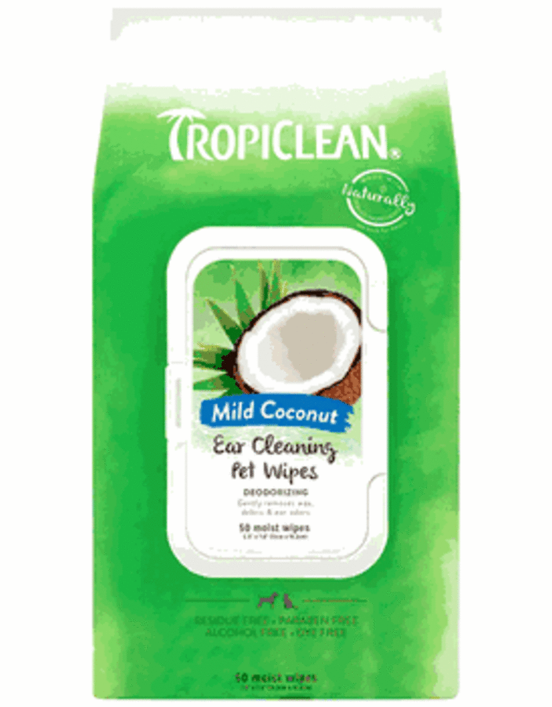 Tropiclean TropiClean Dog & Cat Ear Wipes 50ct