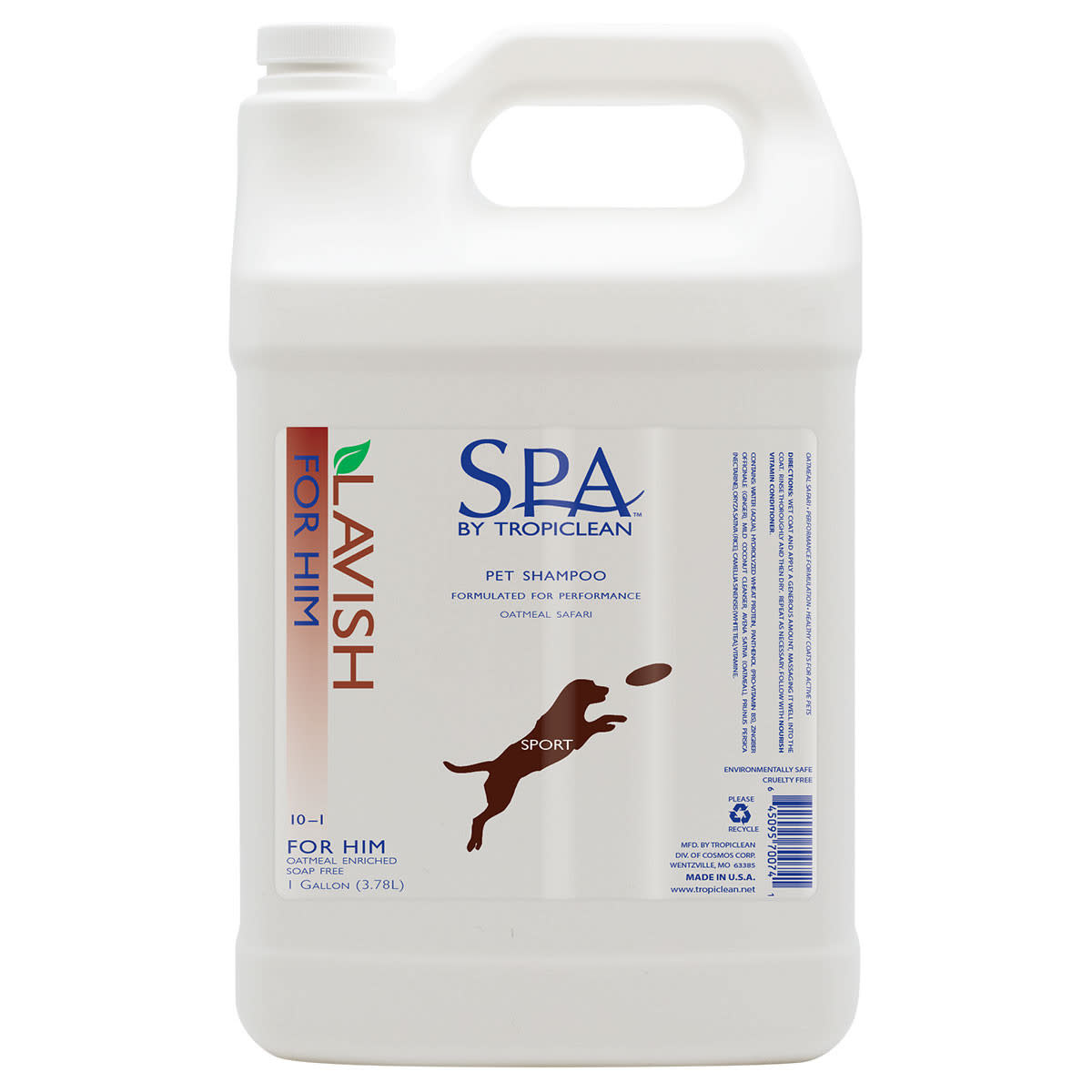 Tropiclean SPA For Him Dog Shampoo 1 Gallon