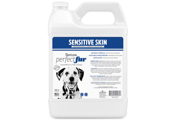 TropiClean PerfectFur Sensitive Skin Shampoo for Dogs Gallon