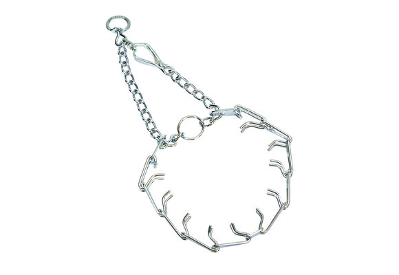 Herm. Sprenger Ultra-Plus Prong Dog Training Collar with Latch, Chrome, 2.25 mm x 14" Neck Size; 16" Chain Length