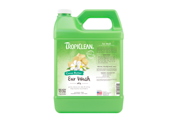 TropiClean Alcohol Free Ear Wash for Pets Gallon