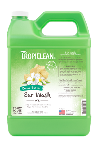 TropiClean Alcohol Free Ear Wash for Pets Gallon