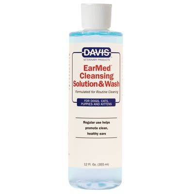 Davis EarMed Pet Cleansing Solution & Wash 12 oz