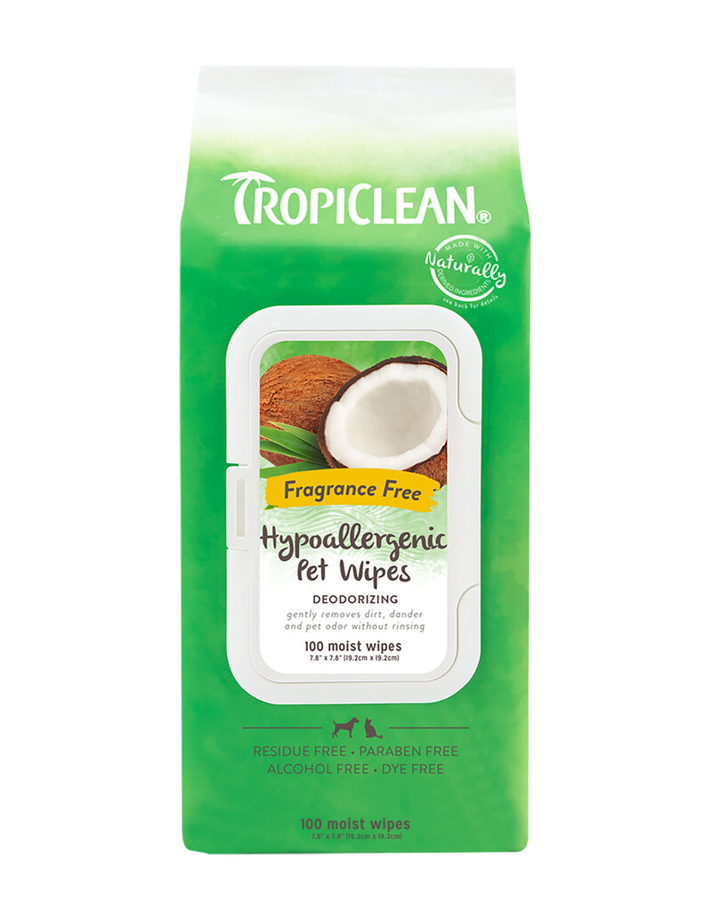 Tropiclean TropiClean Hypoallergenic Cleaning Pet Wipes, 20ct