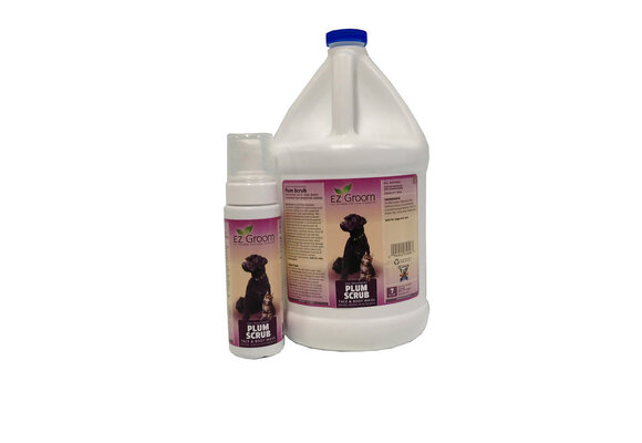 EZ Groom Plum Scrub Facial Foaming Cleanser Gallon Foamer