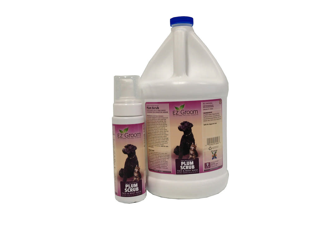 EZ Groom Plum Scrub Facial Foaming Cleanser Gallon Foamer