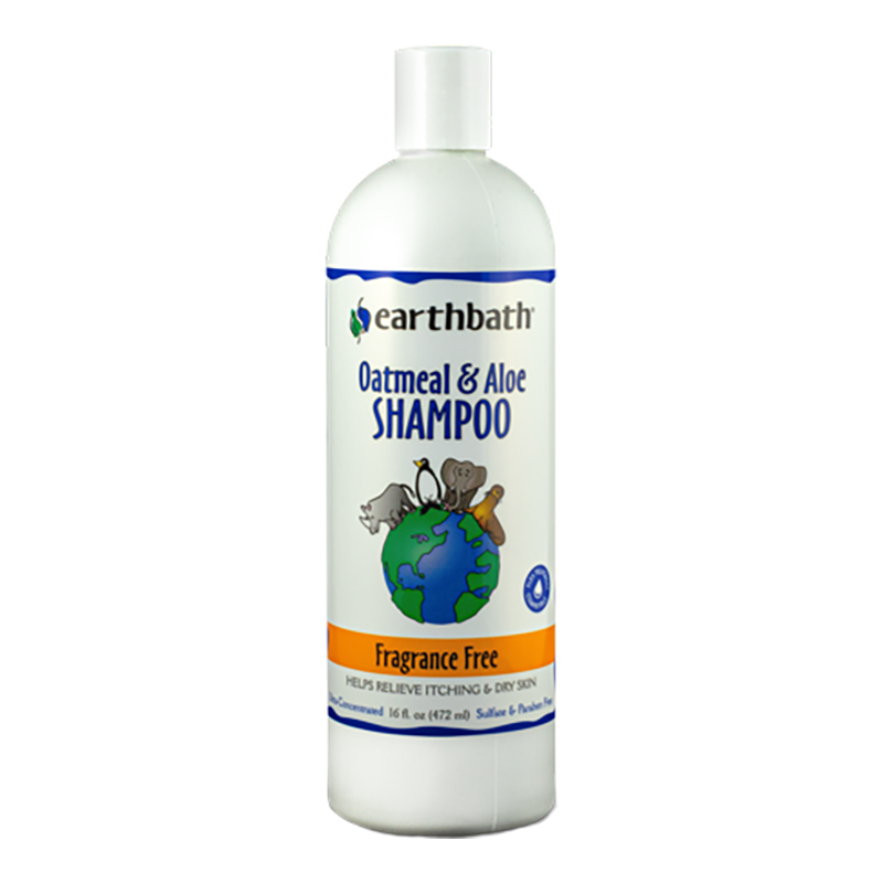 Earthbath Oatmeal & Aloe Shampoo, Fragrance Free, 16 oz