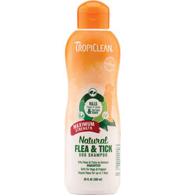 Tropiclean TropiClean Natural Flea & Tick Maximum Strength Shampoo for Dogs 20 oz