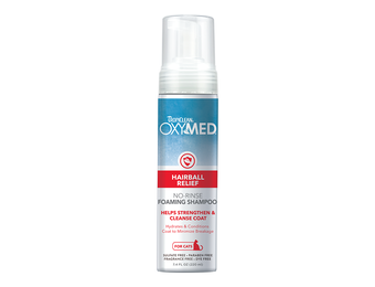 TropiClean OxyMed Hairball Relief No-Rinse Foaming Shampoo
