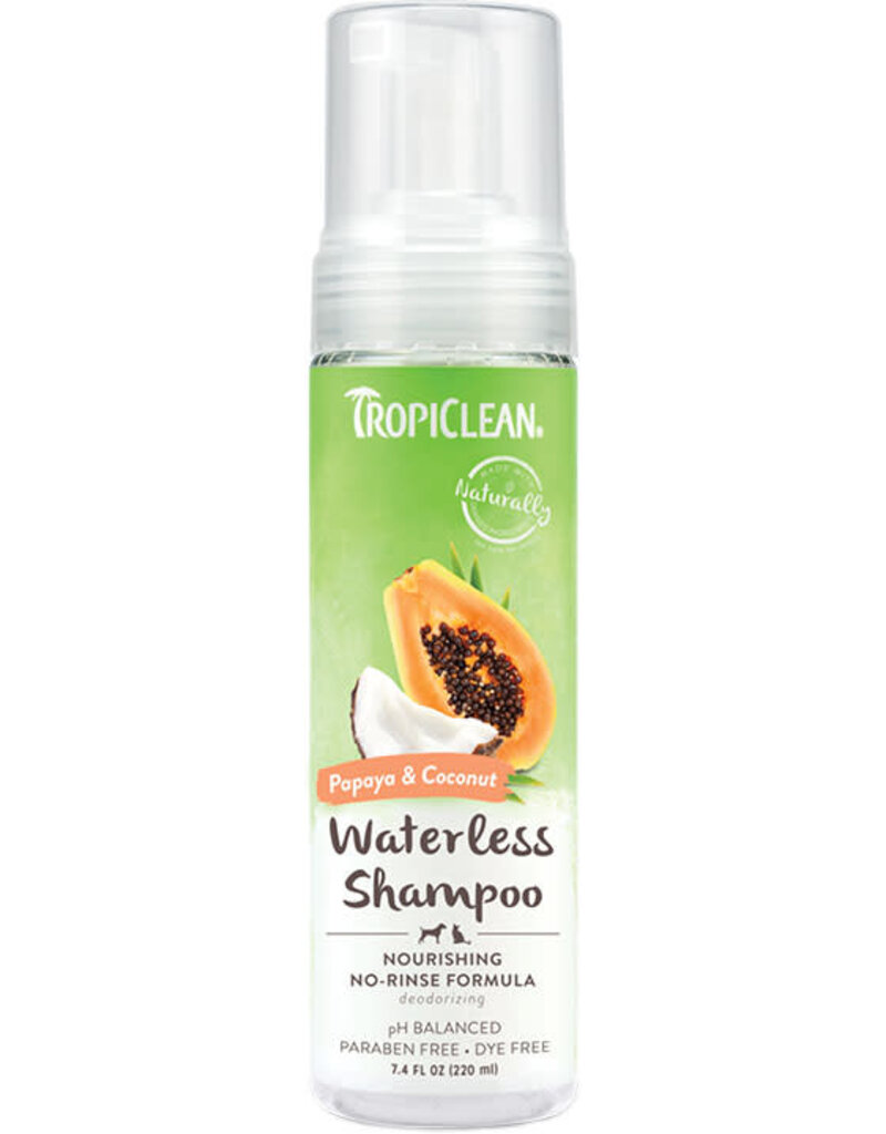 Tropiclean TropiClean Sweet Papaya & Coconut Waterless Shampoo for Pets 7.4 oz