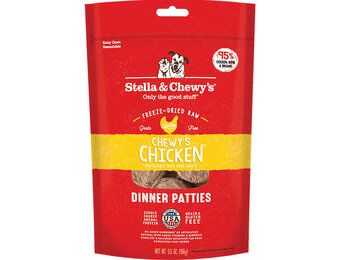 STELLA & CHEWY'S DOG FREEZE-DRIED CHICKEN DINNER PATTIES 5.5OZ