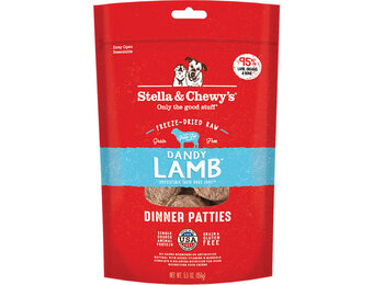 STELLA & CHEWY'S DOG FREEZE-DRIED LAMB DINNER PATTIES 14OZ