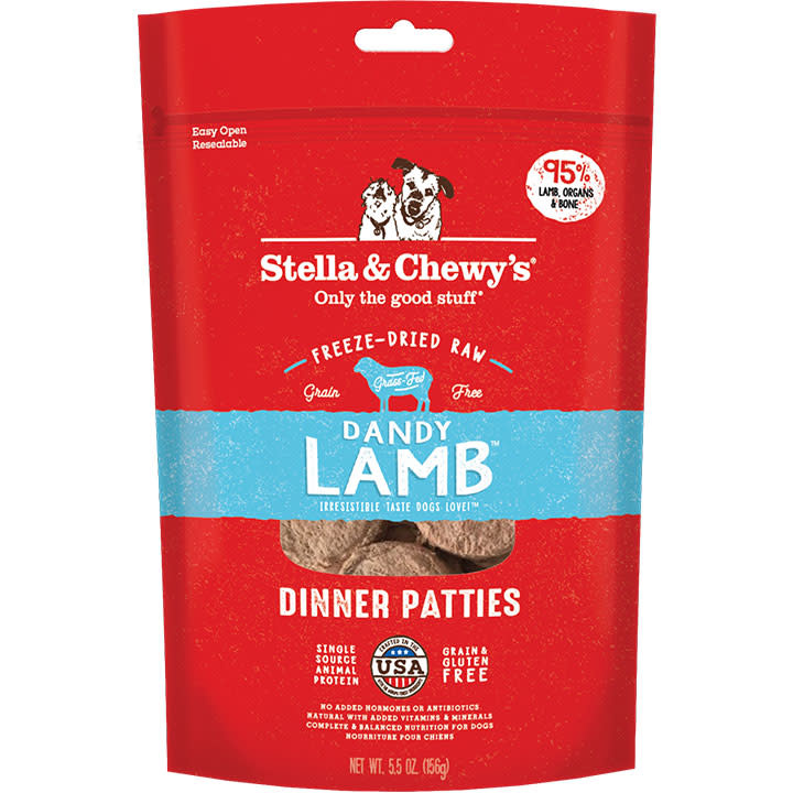 STELLA & CHEWY'S DOG FREEZE-DRIED LAMB DINNER PATTIES 14OZ