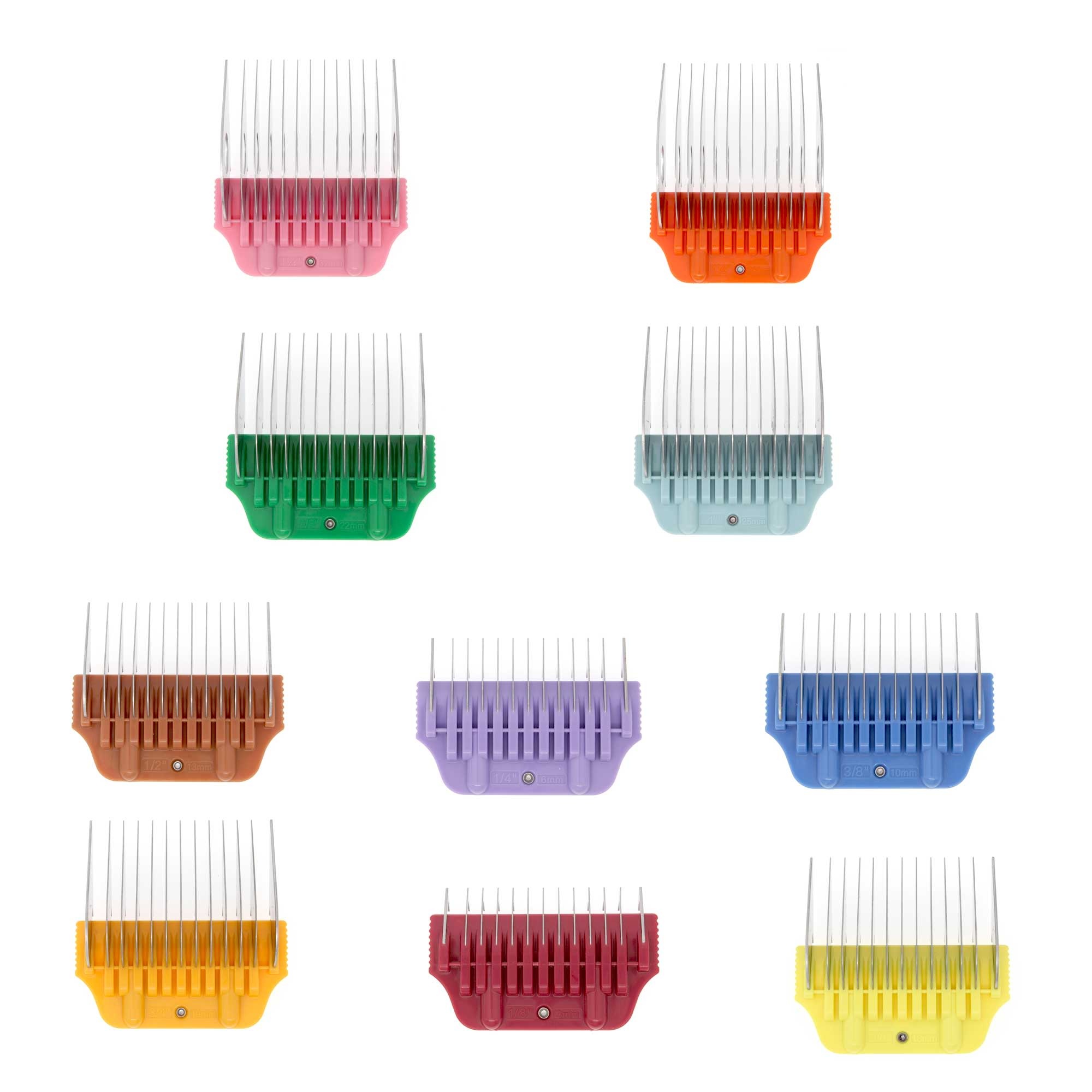 Bucchelli  Wide Comb Attachment SET of 10 Best Deal ever (FITS ALL A BLADE CLIPPERS) Comes without a  Case (Opals,KM, Pulse, Ect