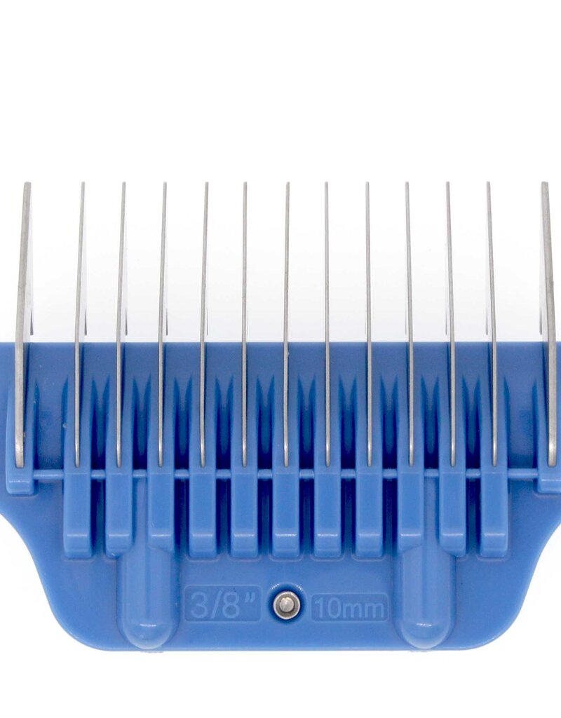 Bucchelli Bucchelli  #2 3/8" 10MM Blue Color Wide Comb Attachment  (FITS ALL A BLADE CLIPPERS)