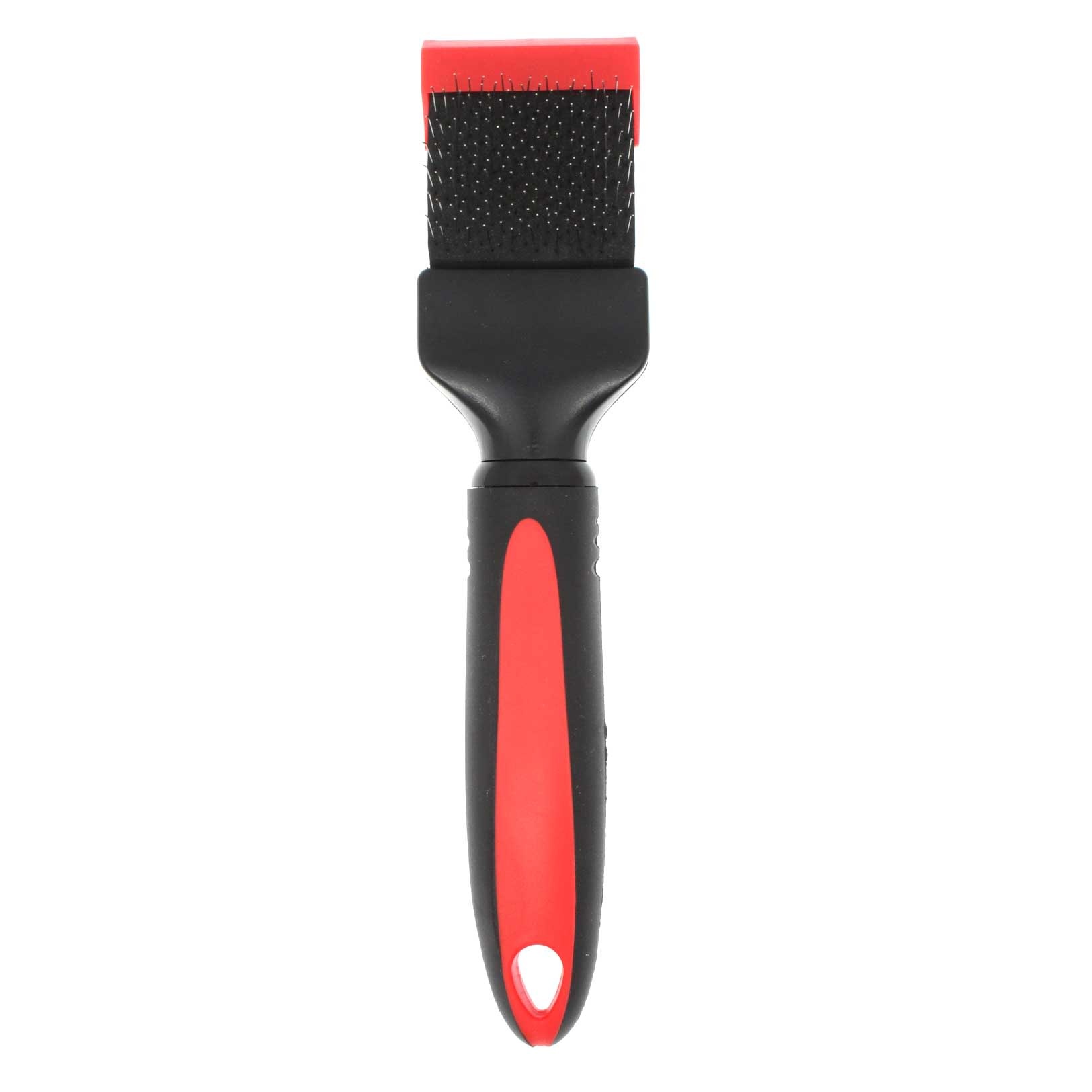 Bucchelli Small Double Sided Soft Flexible Slicker Brush Long Pics Thick Hair Not Slip Grip