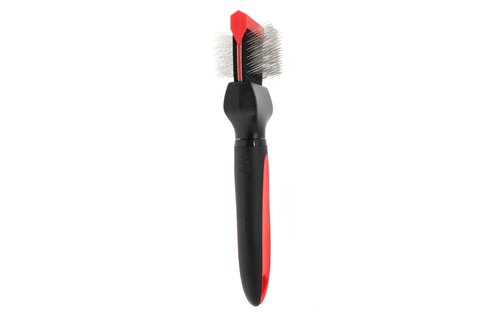 Bucchelli Small Double Sided Soft Flexible Slicker Brush Long Pics Thick Hair Not Slip Grip