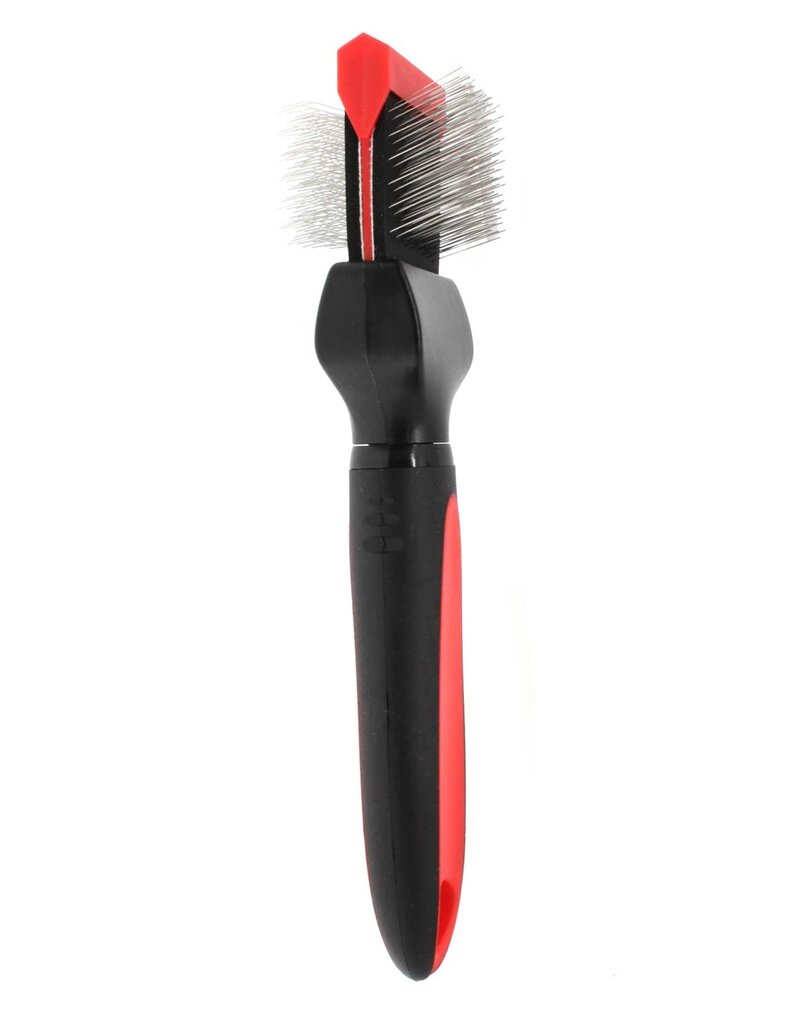 Bucchelli Bucchelli Small Double Sided Soft Flexible Slicker Brush Long Pics Thick Hair Not Slip Grip