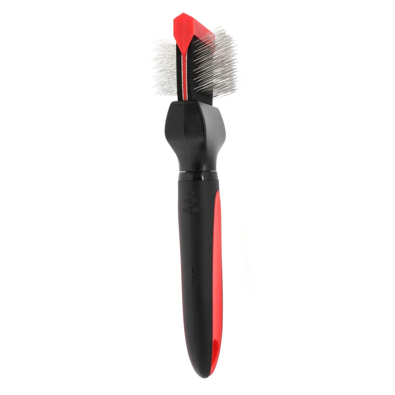 Bucchelli Small Double Sided Soft Flexible Slicker Brush Long Pics Thick Hair Not Slip Grip