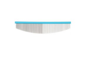 AHP PET Brand Half Moon  Comb (Blue) 6.5 Inch