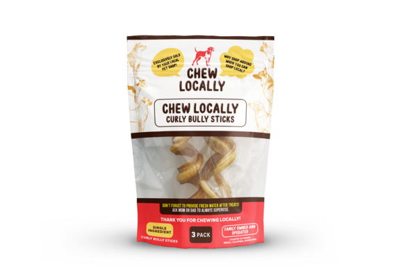 Chew Locally Bully Curly 3 Pack