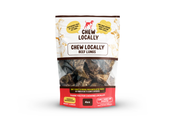Chew Locally Beef Lung 4 oz