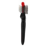 Bucchelli Bucchelli Large Double Sided Soft Flexible Slicker Brush Long Pics Thick Hair Not Slip Grip