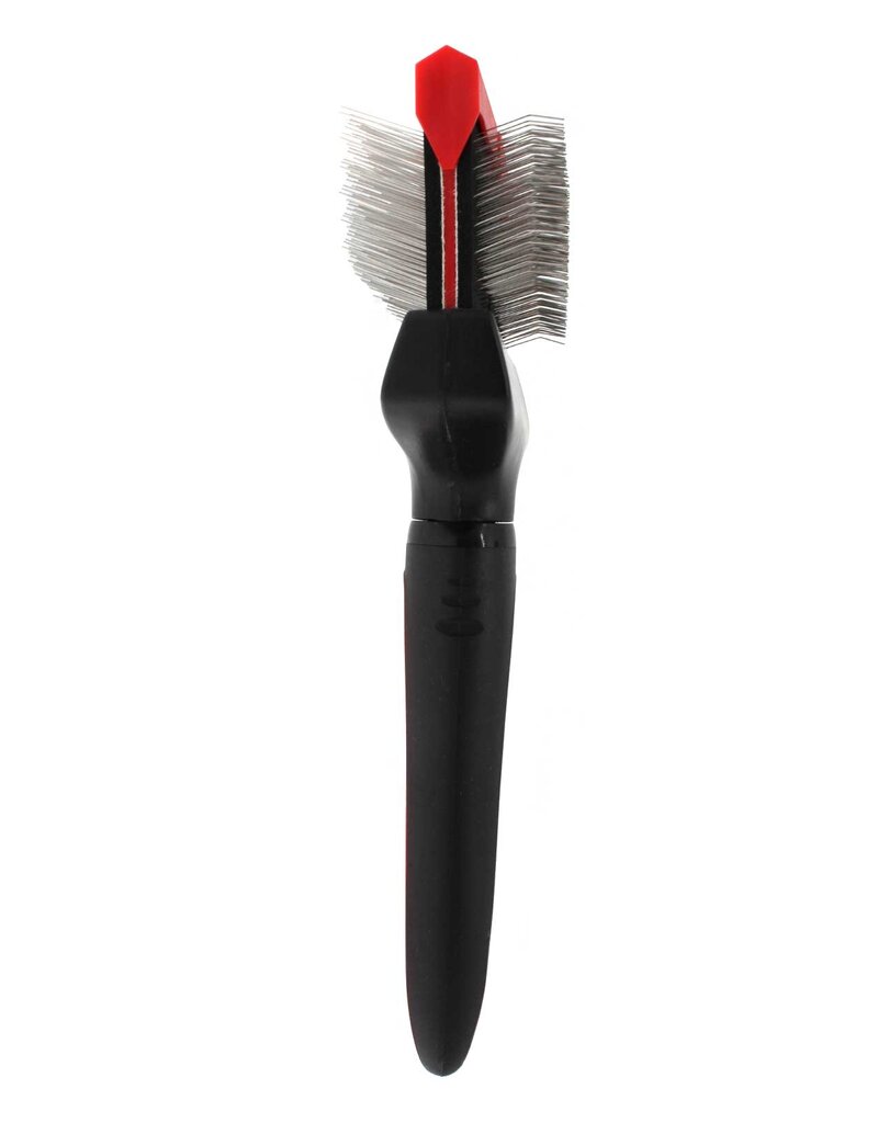 Bucchelli Bucchelli Large Double Sided Soft Flexible Slicker Brush Long Pics Thick Hair Not Slip Grip