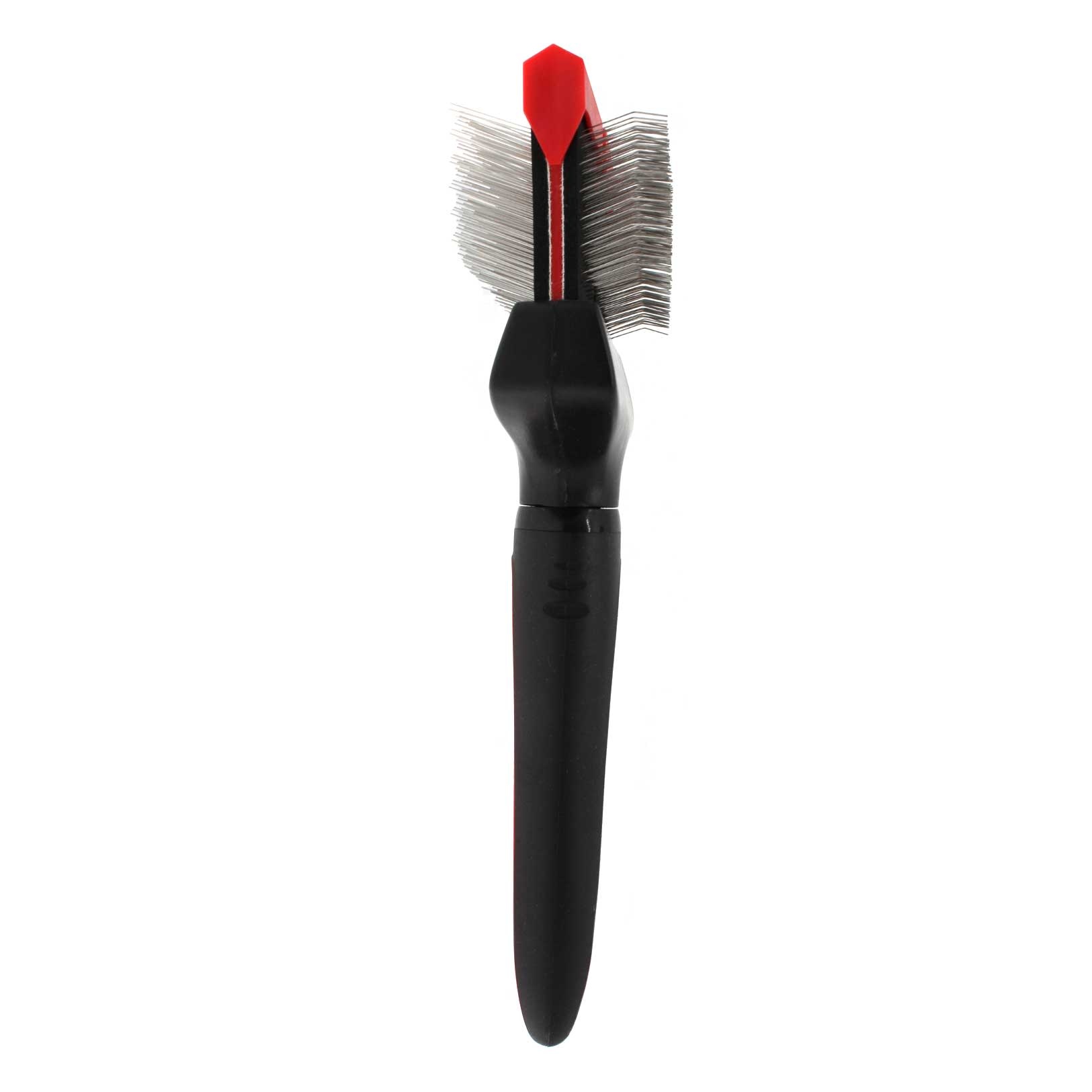 Bucchelli Large Double Sided Soft Flexible Slicker Brush Long Pics Thick Hair Not Slip Grip