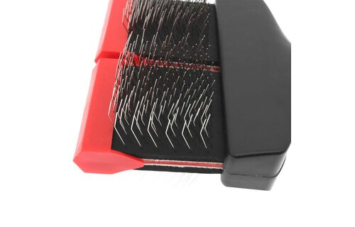 Bucchelli Large Double Sided Soft Flexible Slicker Brush Long Pics Thick Hair Not Slip Grip