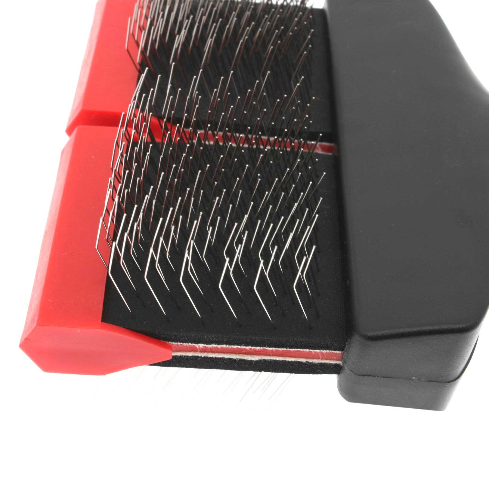 Bucchelli Large Double Sided Soft Flexible Slicker Brush Long Pics Thick Hair Not Slip Grip