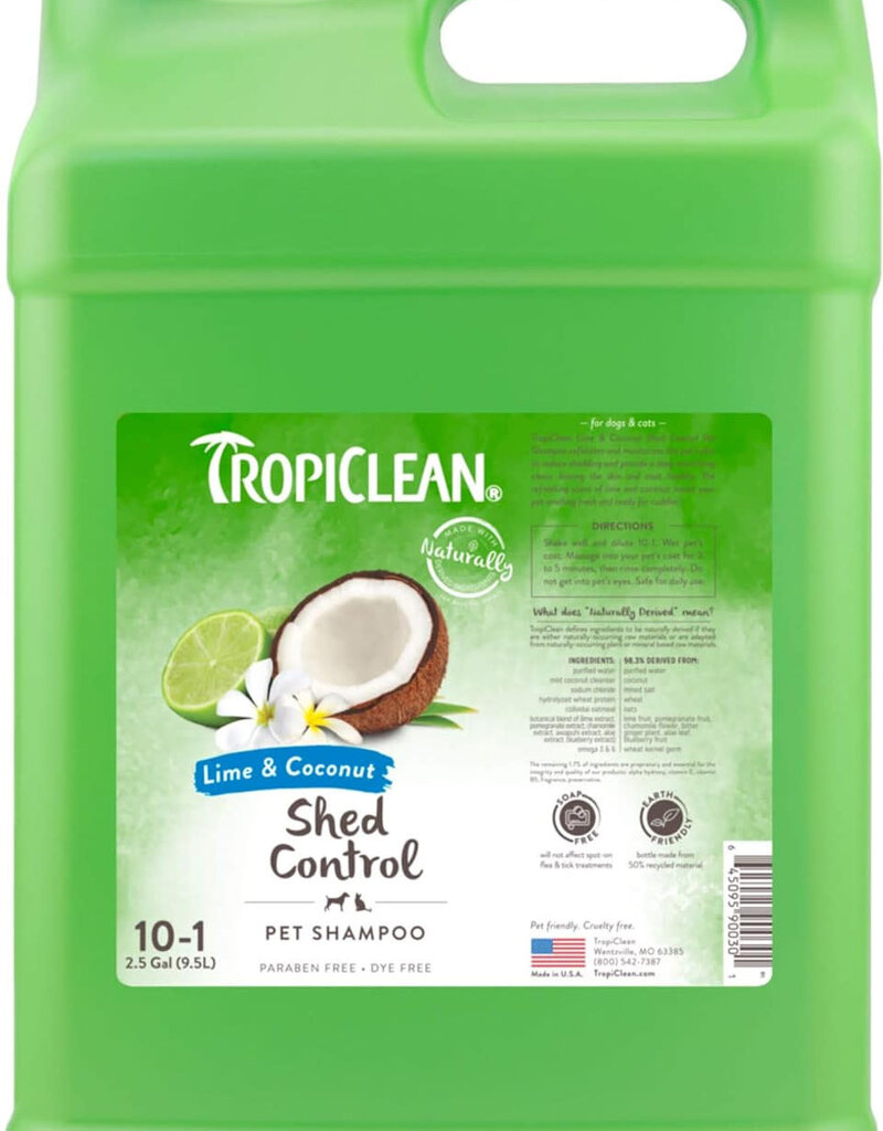 Tropiclean TropiClean Lime & Coconut Shed Control Shampoo 2.5 Gallon