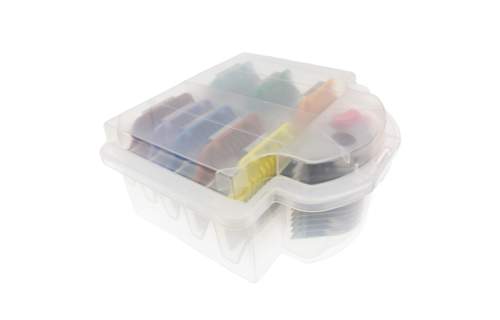 Bucchelli  9 Pack Wide Comb Attachment  With CASE (FITS ALL A BLADE CLIPPERS)