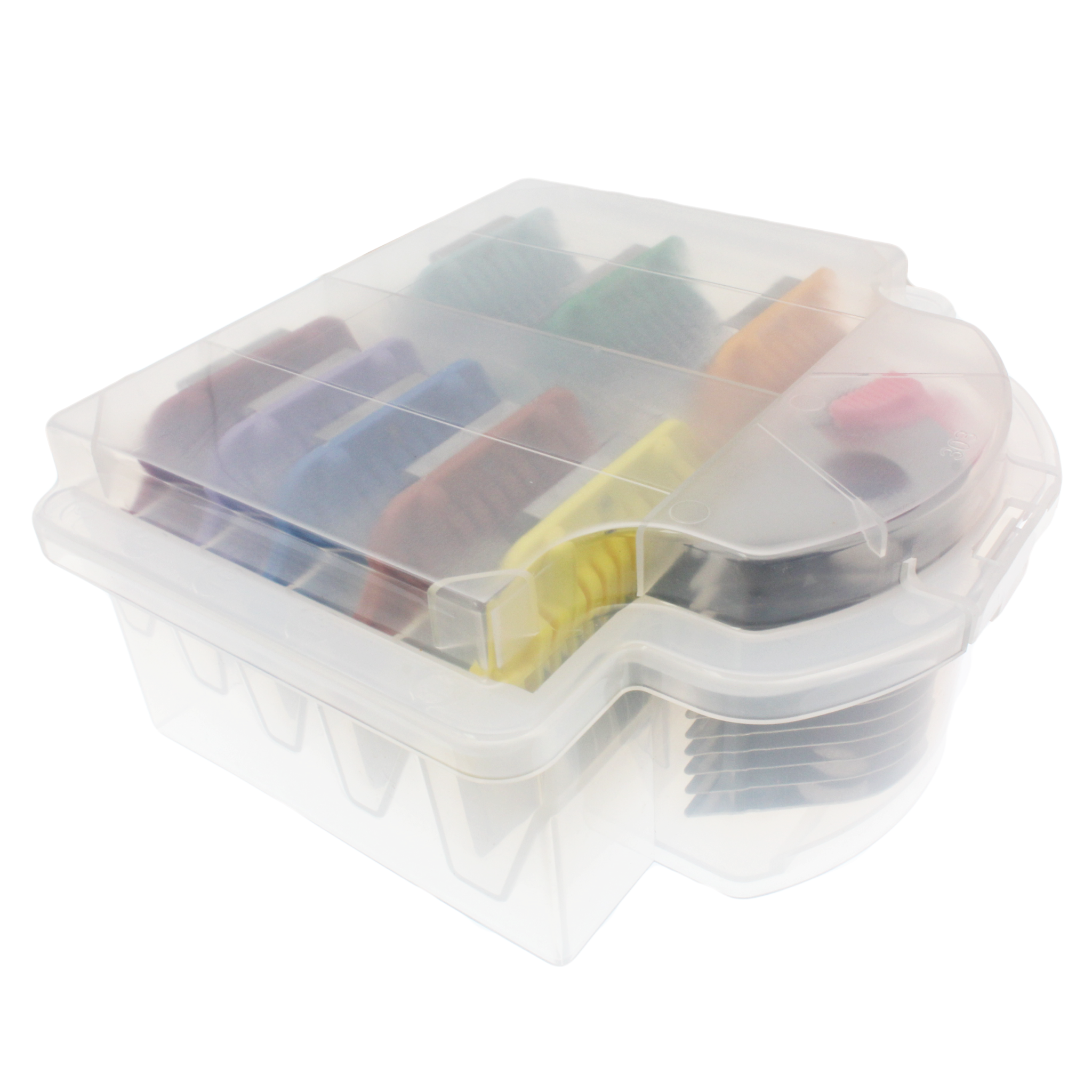 Bucchelli  9 Pack Wide Comb Attachment  With CASE (FITS ALL A BLADE CLIPPERS)