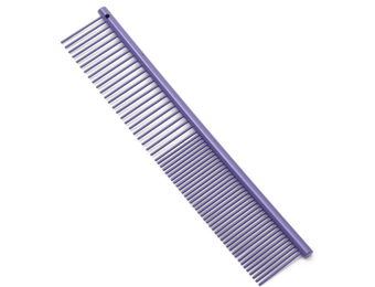 Groomzies Grooming  Dog/ Cat Stainless Steel Combs All Purple 7 inch Premium
