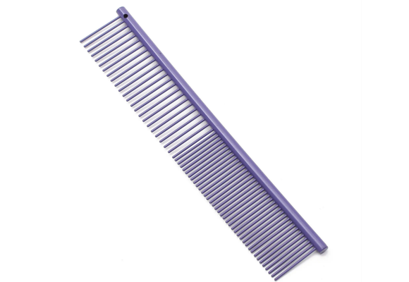Groomzies Grooming  Dog/ Cat Stainless Steel Combs All Purple 7 inch Premium