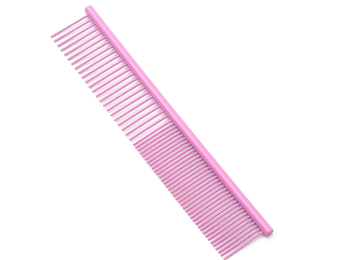 Groomzies Grooming  Dog/ Cat Stainless Steel Combs All Pink 7 inch Premium