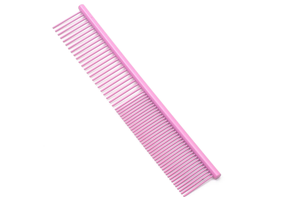Groomzies Grooming  Dog/ Cat Stainless Steel Combs All Pink 7 inch Premium
