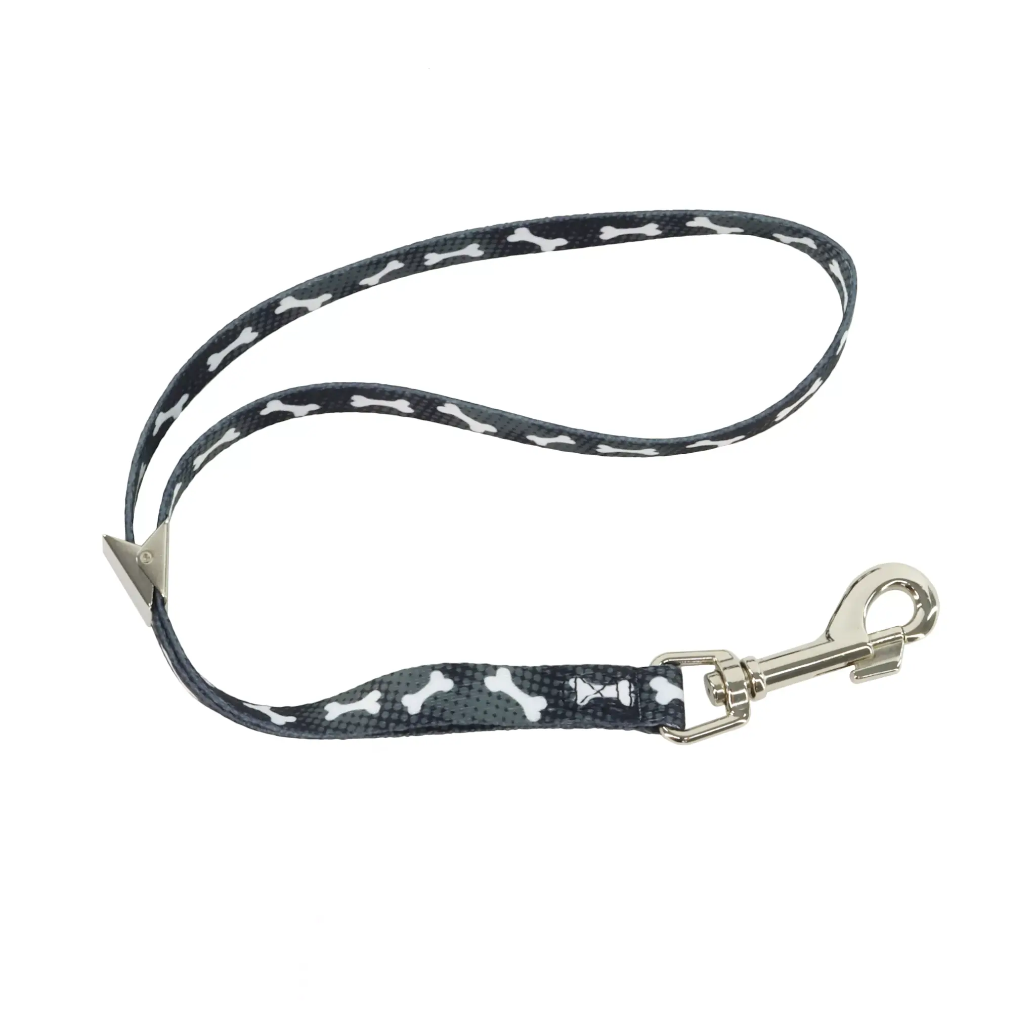 Coastal Styles Adjustable Grooming Loop with Bolt Snap, Black Bones, 5/8" x 24"