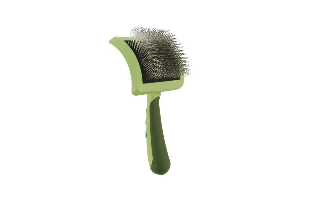 Safari Curved Large Firm Slicker Brush with Coated Tips for Long Hair 468