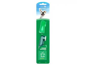 TropiClean Fresh Breath Finger Brushes for Pets, 2 pack