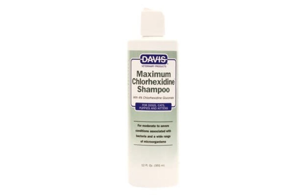 Davis Maximum Chlorhexidine Shampoo 4 % 12 oz