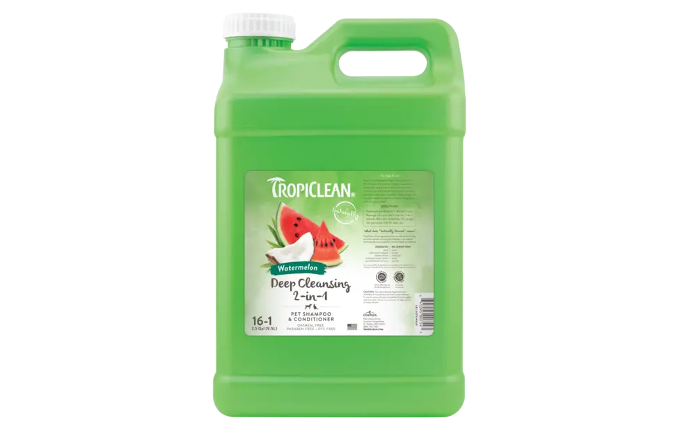 TropiClean Watermelon Deep Cleansing 2-in-1 Shampoo & Conditioner 2.5 Gallon