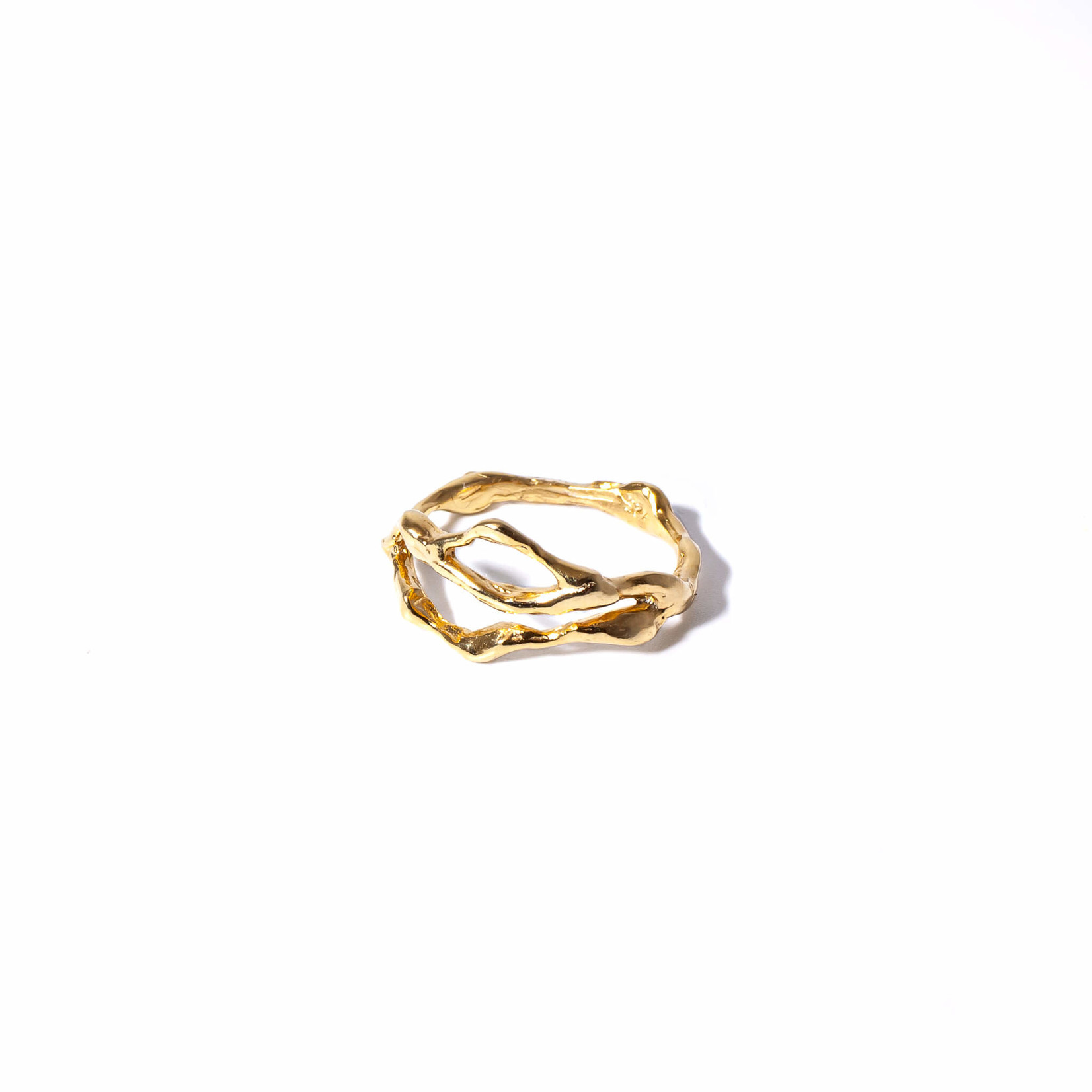 TEGO Medium golden liquid ring