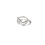 TEGO Large silver liquid ring
