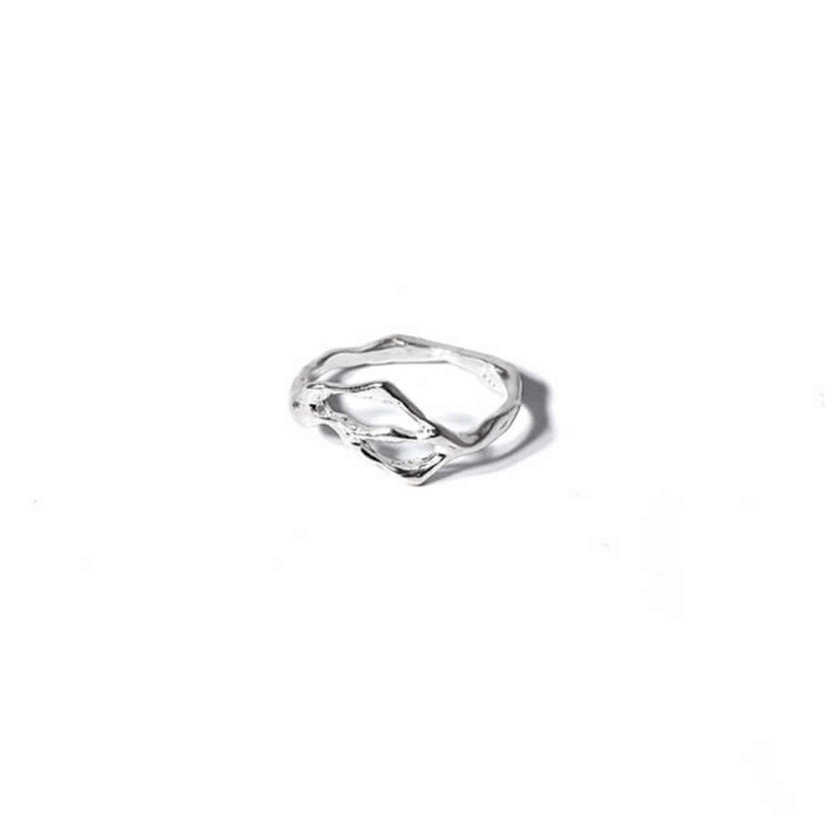 TEGO Small liquid silver ring