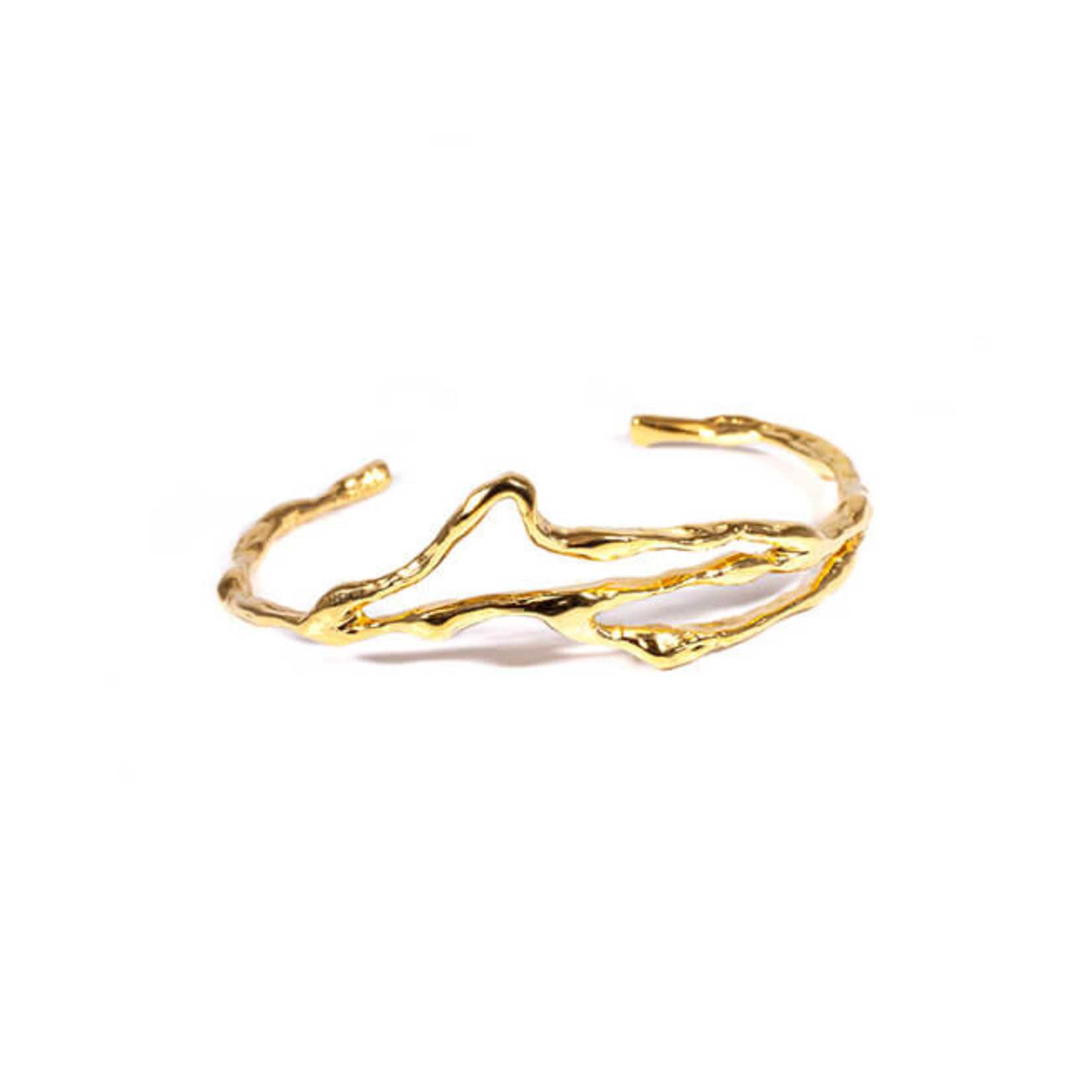 TEGO Liquid golden cuff bracelet