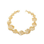 TEGO Golden petal necklace