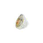 Argent tonic Ring bicolor and druse